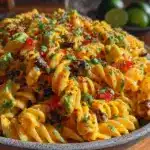 creamy taco pasta salad - featured image