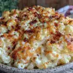 creamy three-cheese mac and cheese - featured image