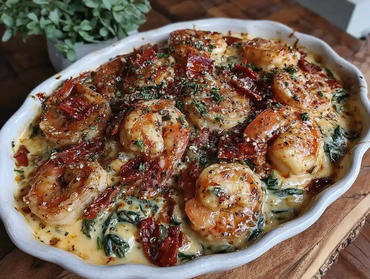 creamy tuscan shrimp preparation steps