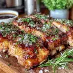 crispy air fryer baby back ribs - featured image