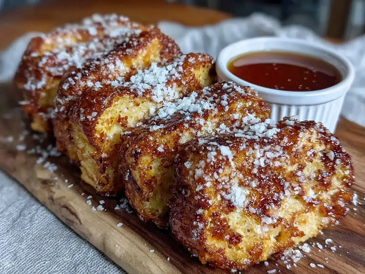 crispy air fryer french toast sticks preparation steps