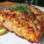 crispy air fryer salmon - featured image