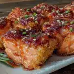 crispy air fryer salmon bites - featured image