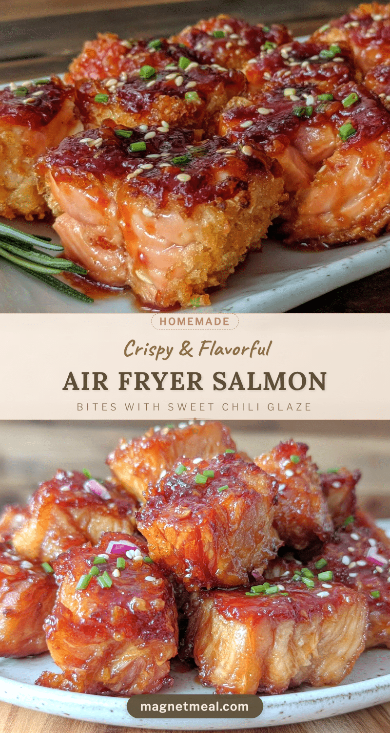 crispy air fryer salmon bites recipe
