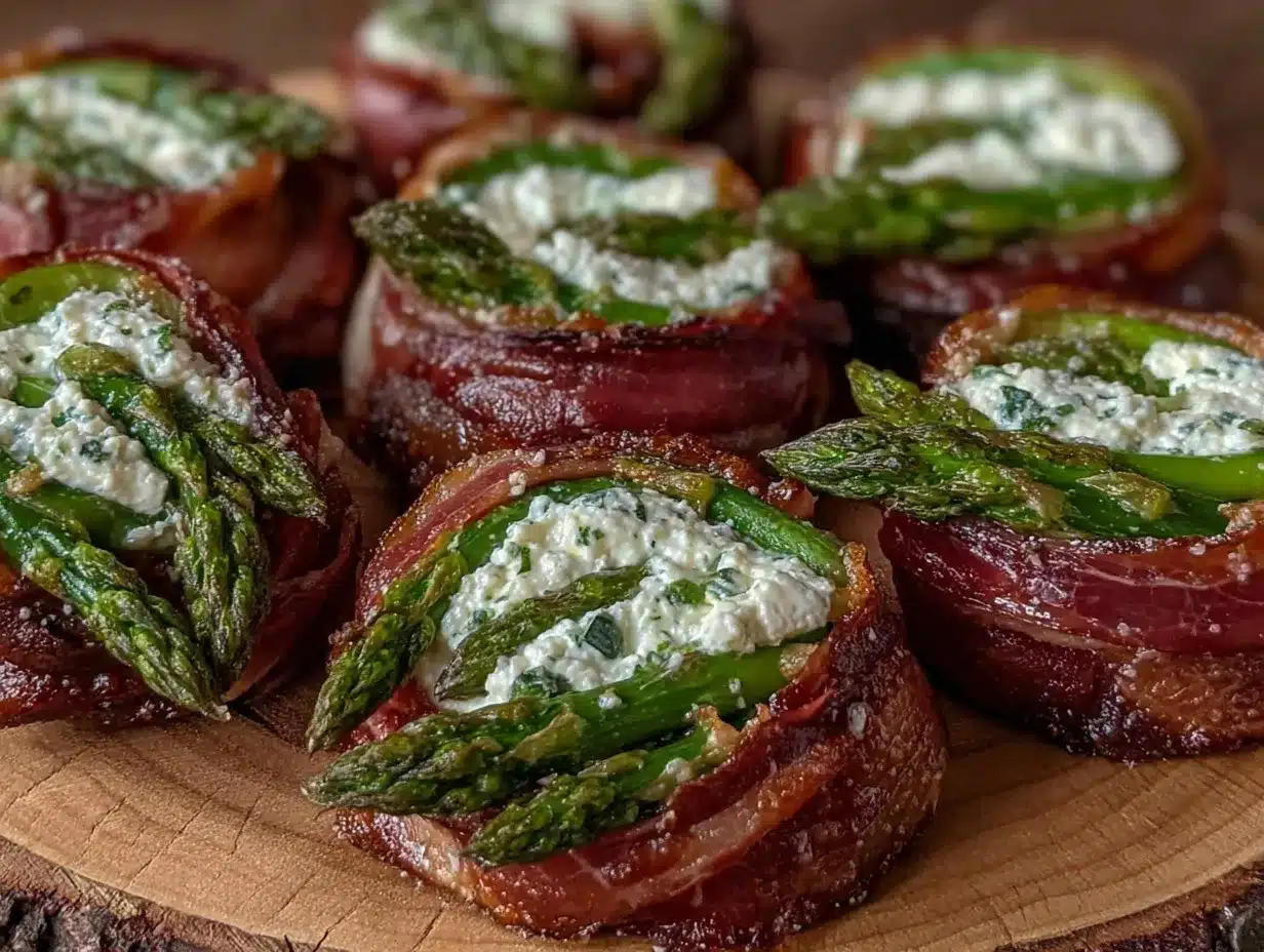 crispy asparagus prosciutto pinwheel bites preparation steps