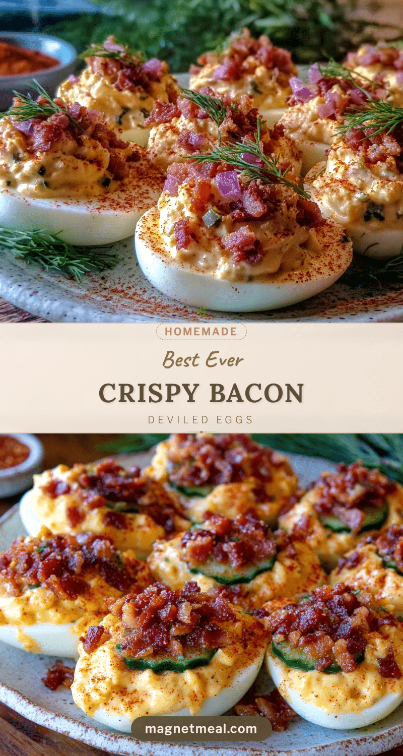 crispy bacon deviled eggs recipe