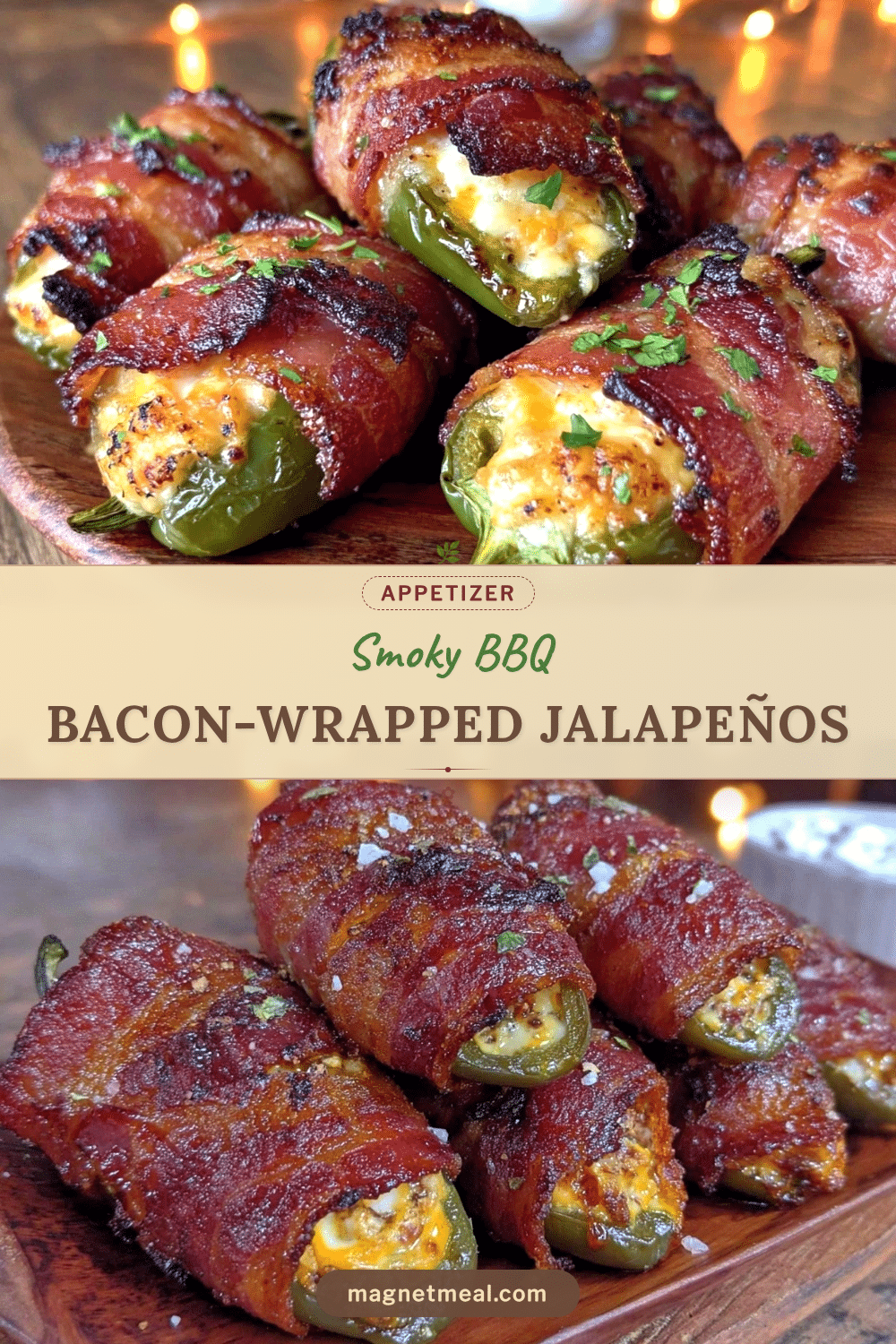 crispy bbq bacon-wrapped stuffed jalapeños recipe