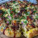 crispy bbq chicken pizza - featured image