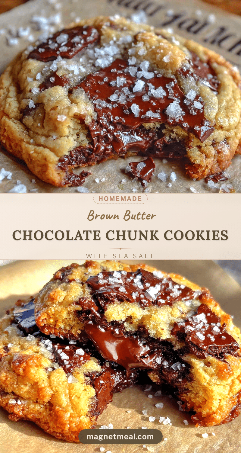 crispy brown butter chocolate chunk cookies recipe