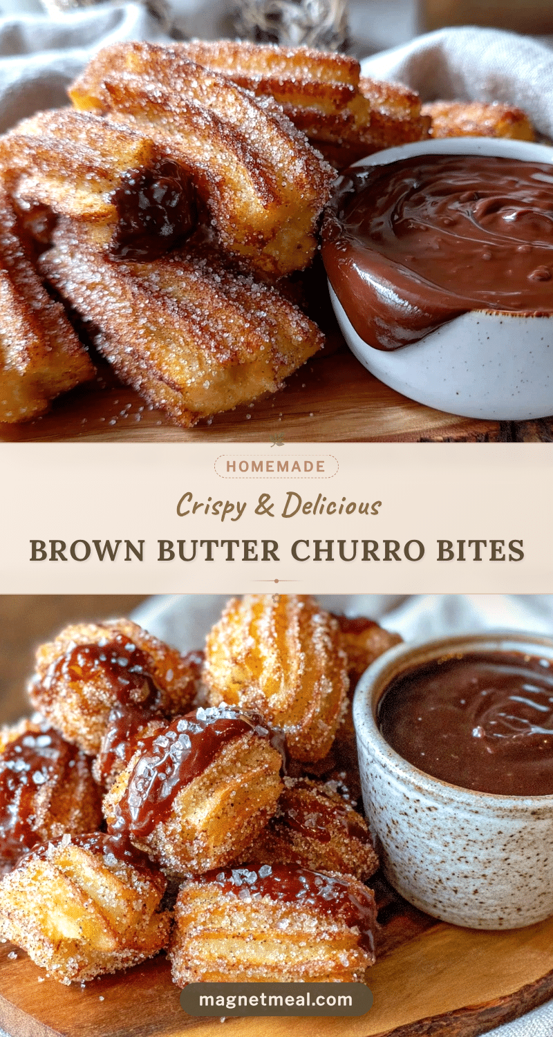crispy brown butter churro bites recipe