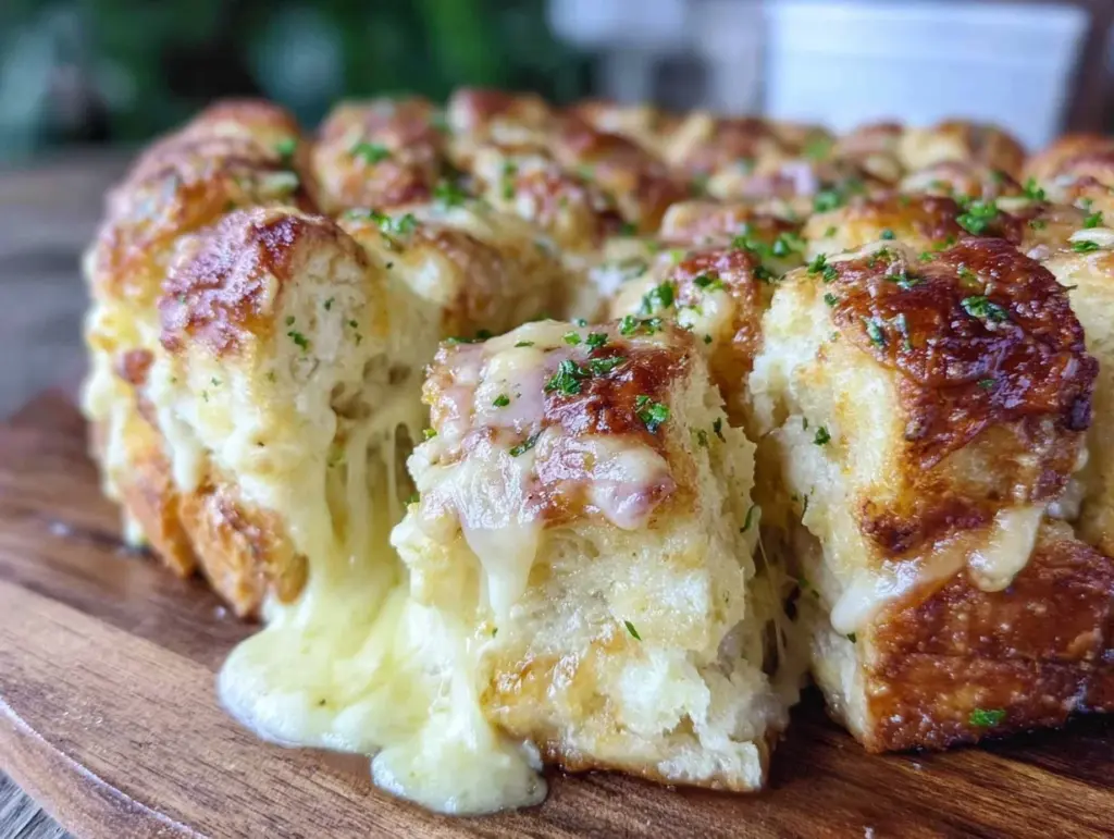 crispy cheesy pull-apart garlic bread - featured image