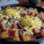 crispy corned beef hash skillet - featured image