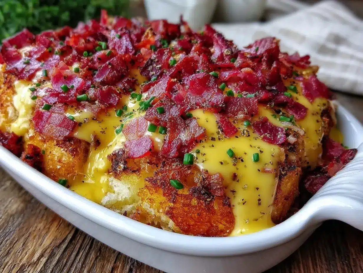 crispy eggs benedict casserole preparation steps
