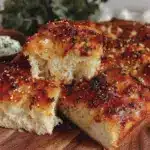 crispy everything bagel focaccia flatbread - featured image