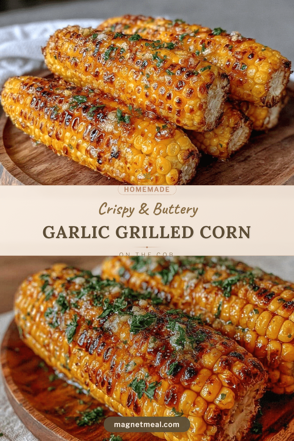 crispy garlic butter grilled corn on the cob recipe