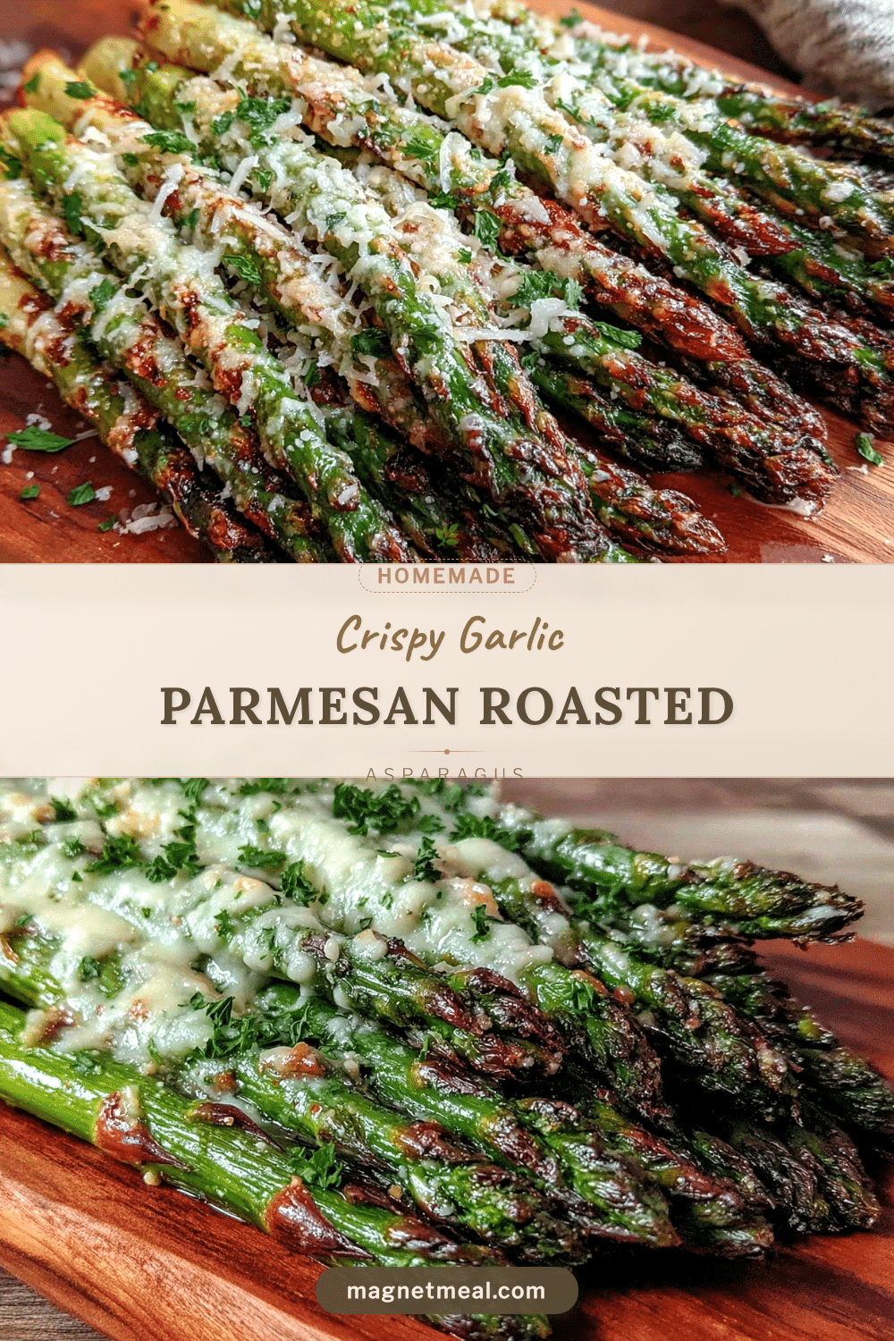 crispy garlic parmesan roasted asparagus spears recipe