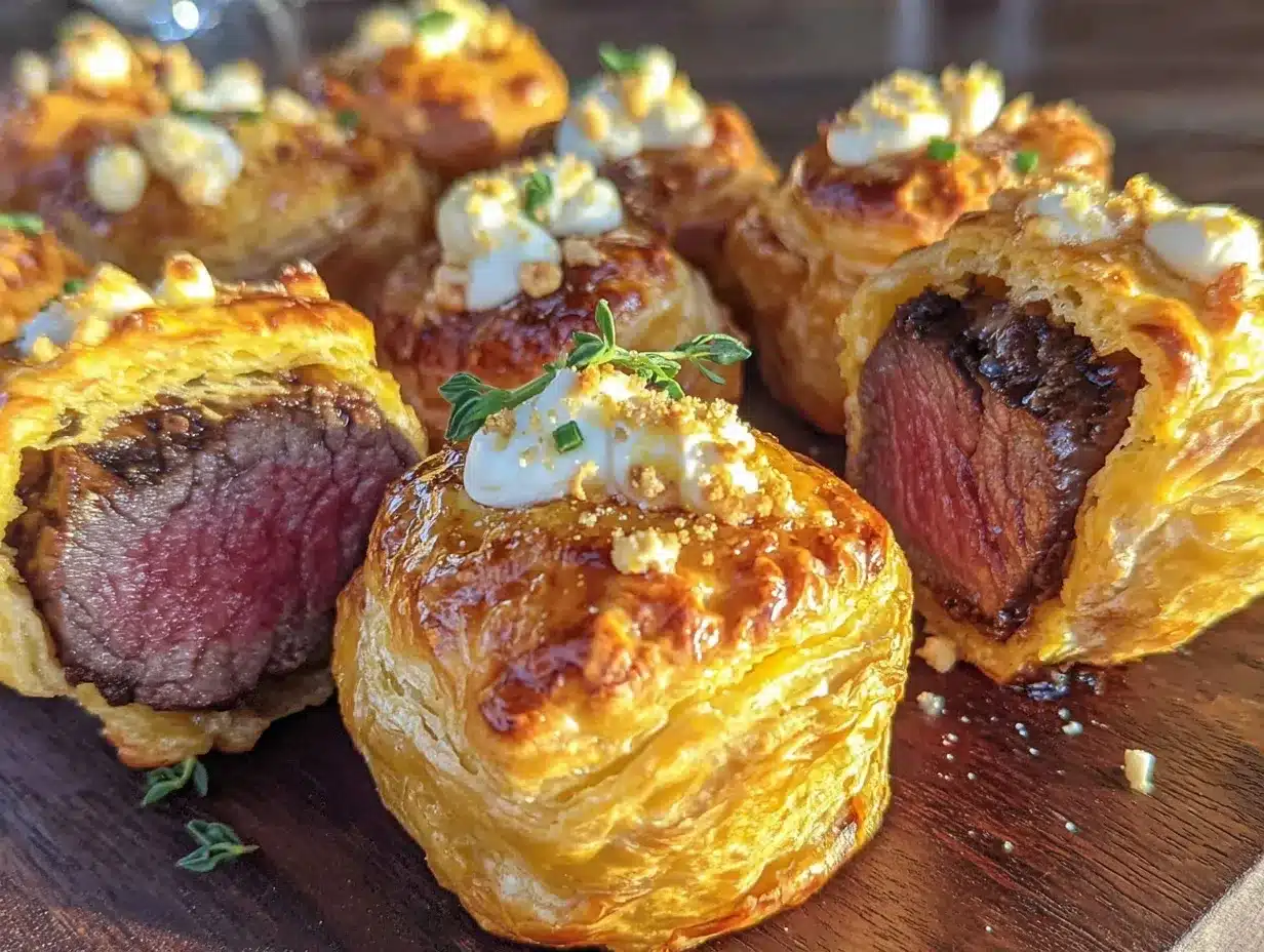 crispy mini beef wellington bites preparation steps