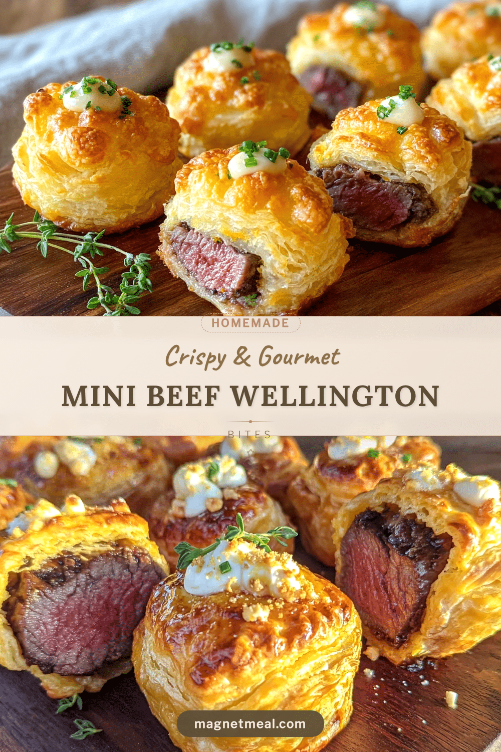crispy mini beef wellington bites recipe