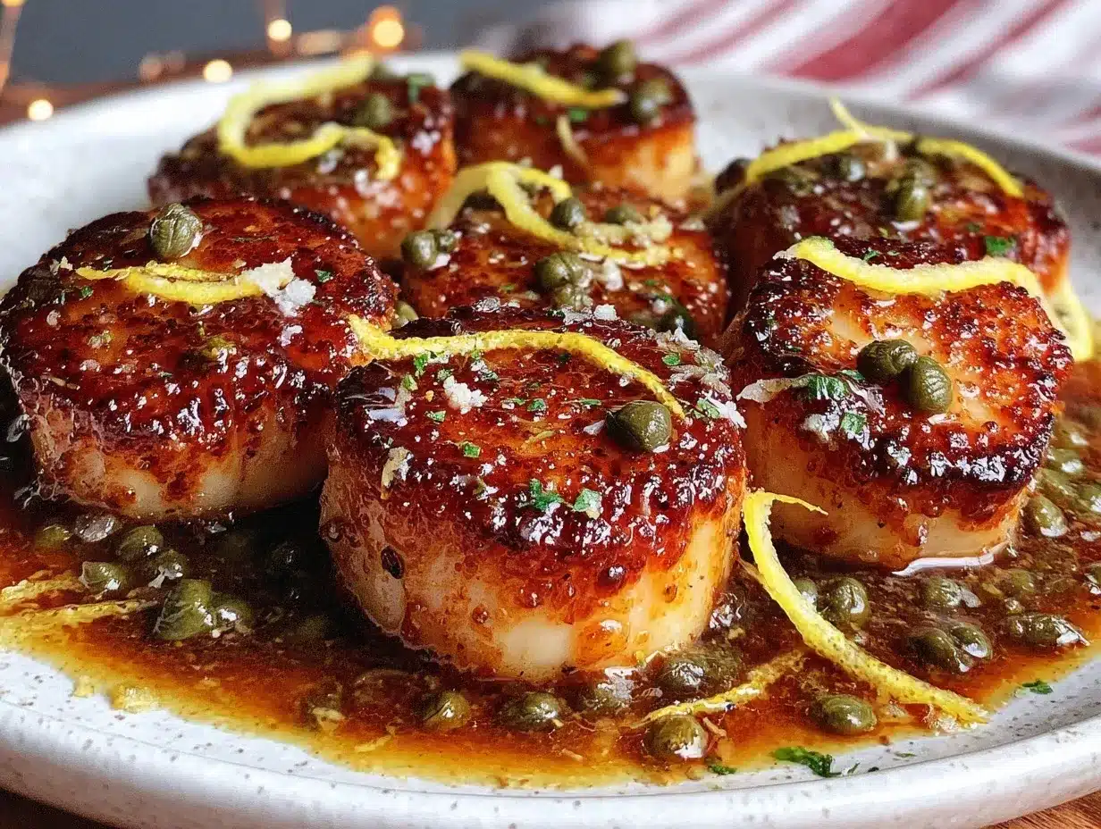 crispy pan seared scallops preparation steps