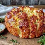 crispy rosemary parmesan pull-apart bread - featured image
