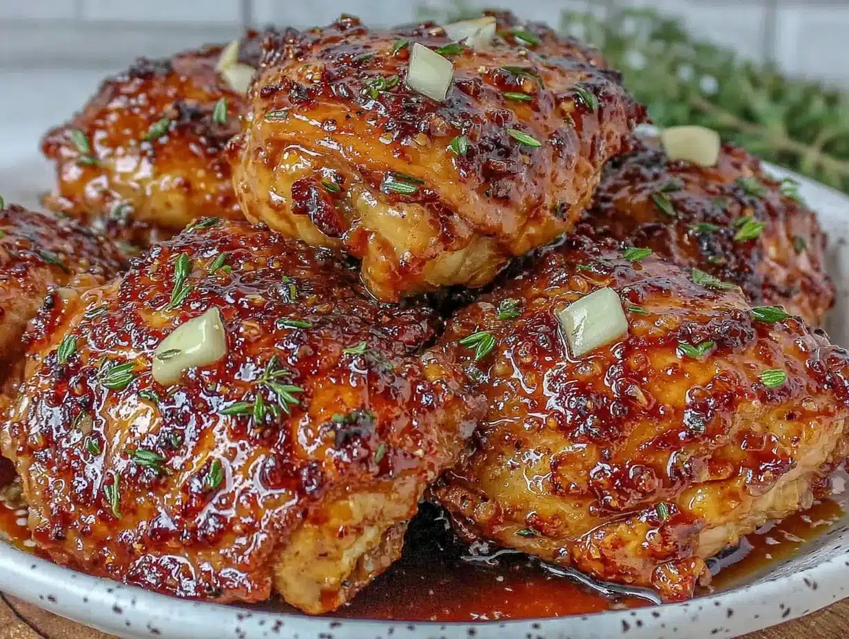 crispy slow cooker honey garlic chicken thighs preparation steps