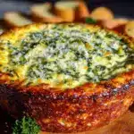 crispy spinach artichoke dip - featured image