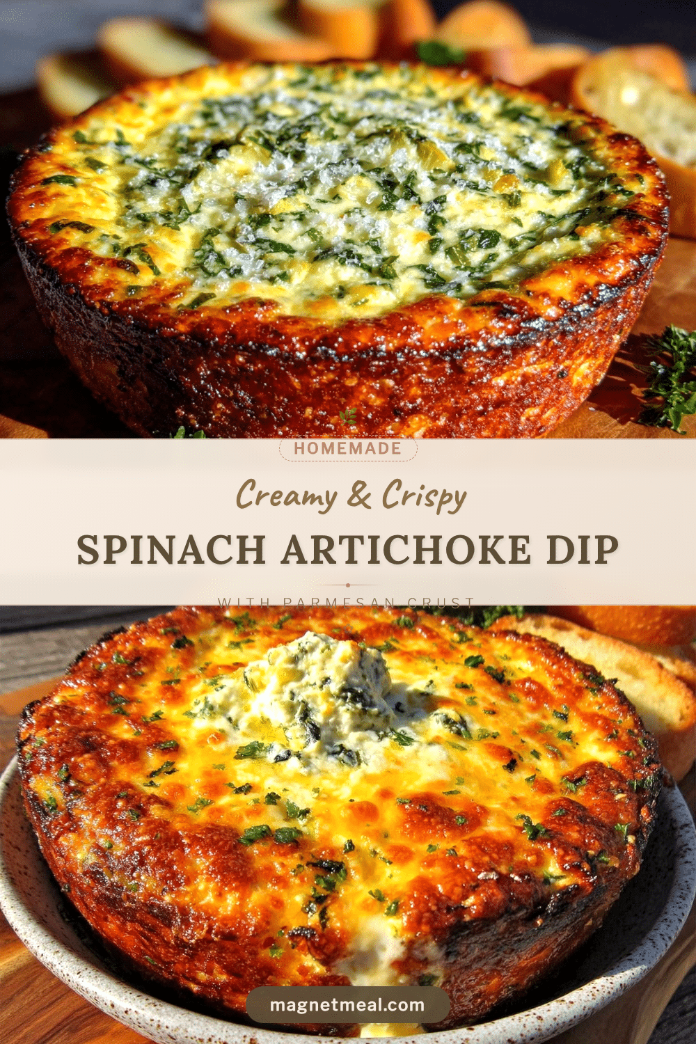 crispy spinach artichoke dip recipe