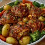 crock pot honey garlic chicken - featured image
