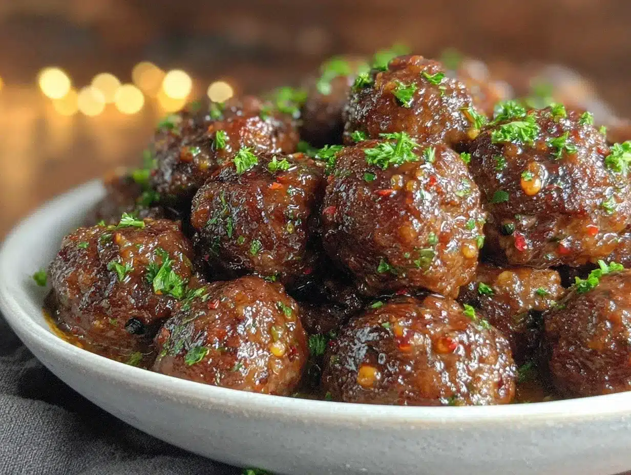 crockpot honey garlic meatballs preparation steps
