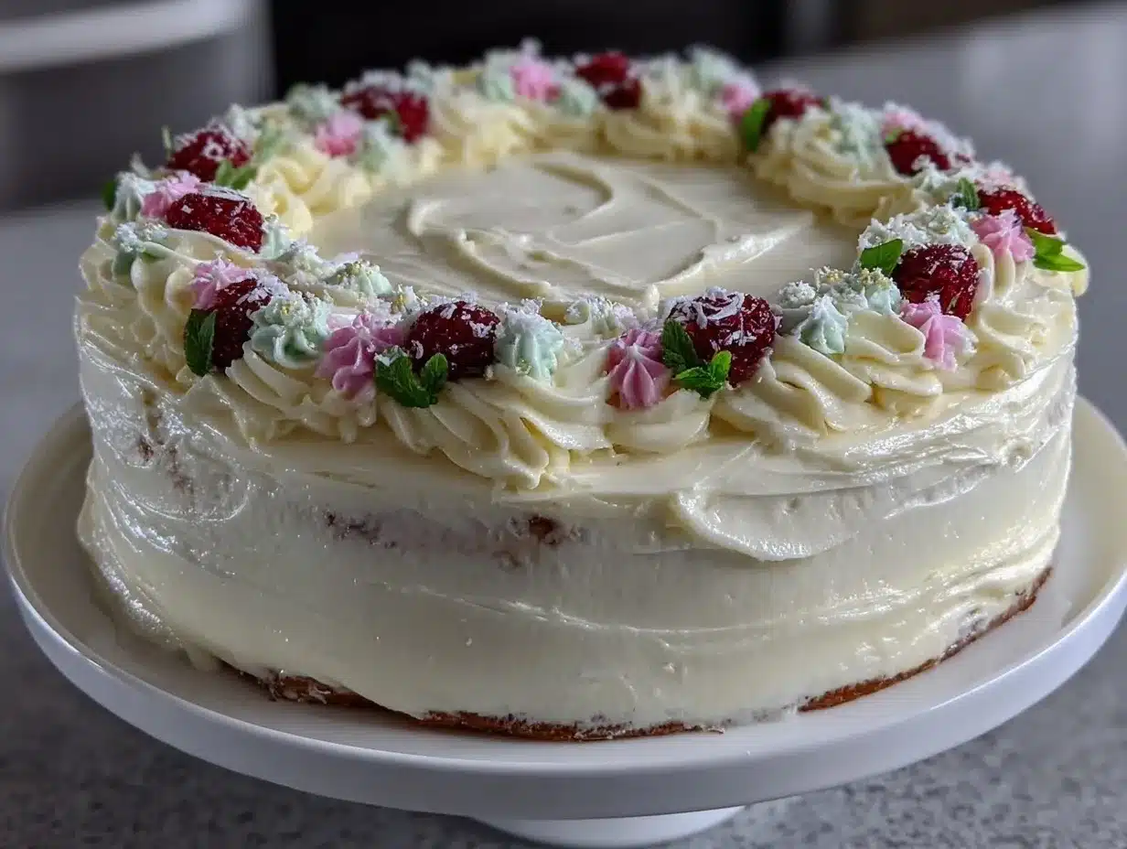 easy elegant one-tier graduation cake preparation steps