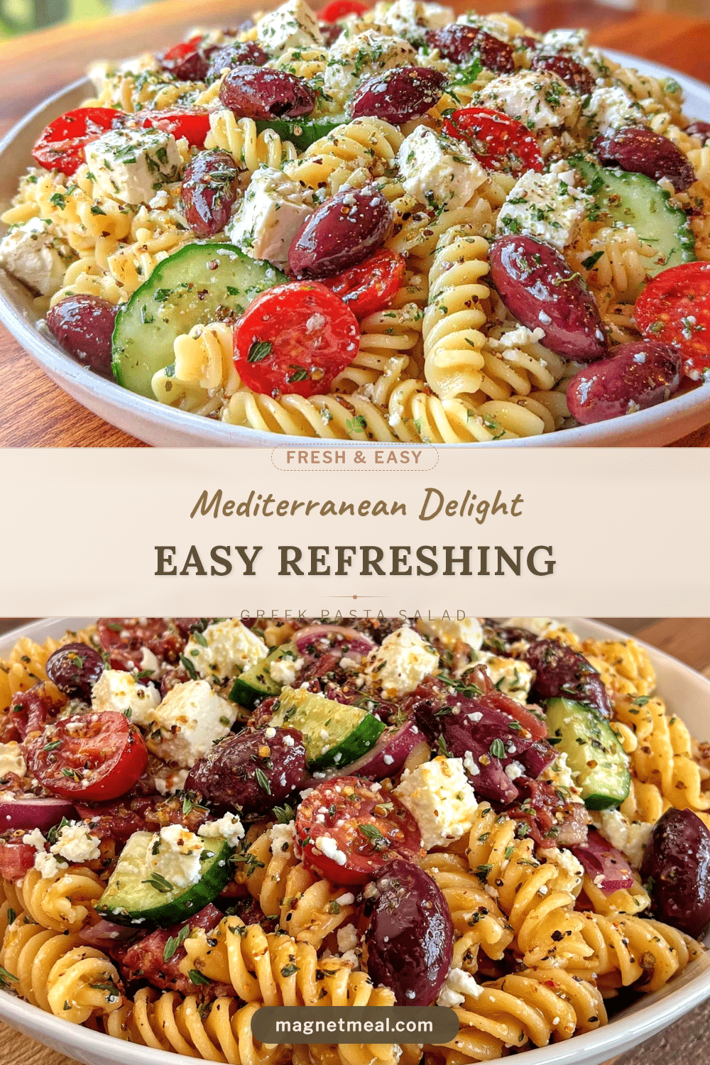 easy greek pasta salad recipe