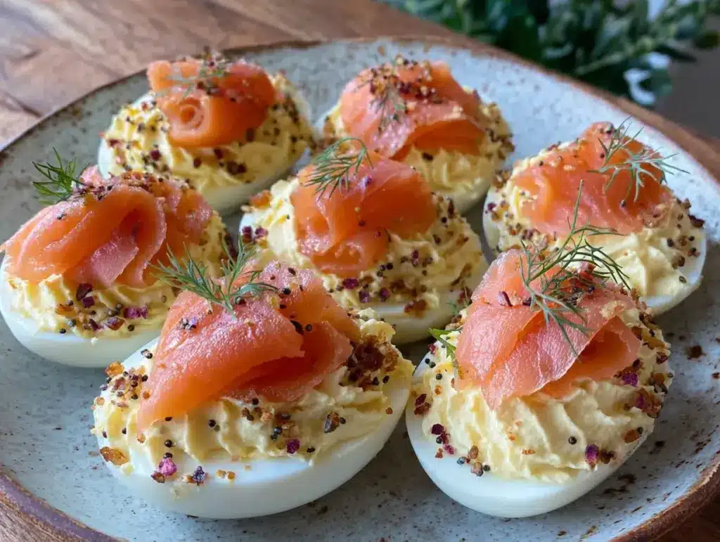 everything bagel deviled eggs - featured image