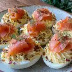 everything bagel deviled eggs - featured image
