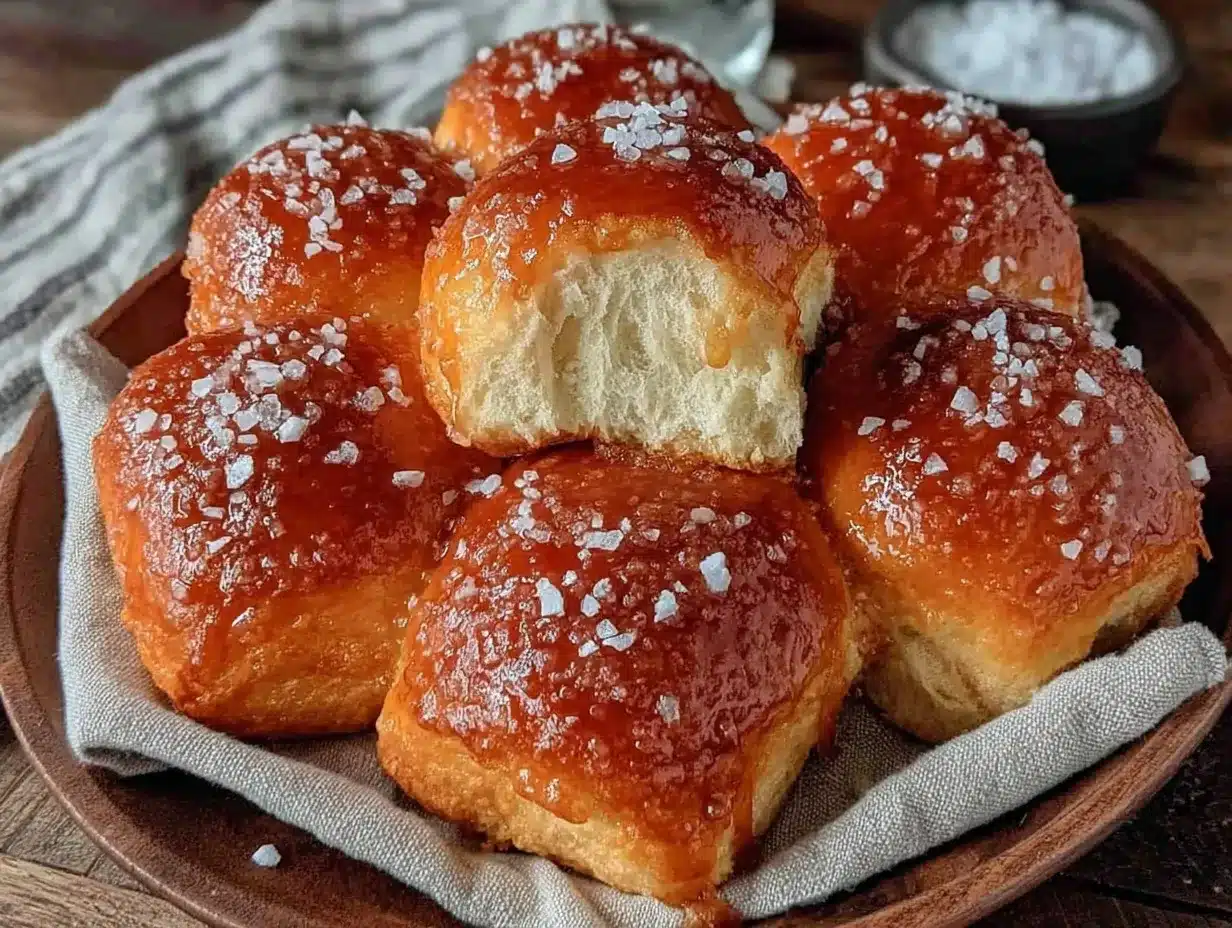 fluffy honey butter dinner rolls preparation steps