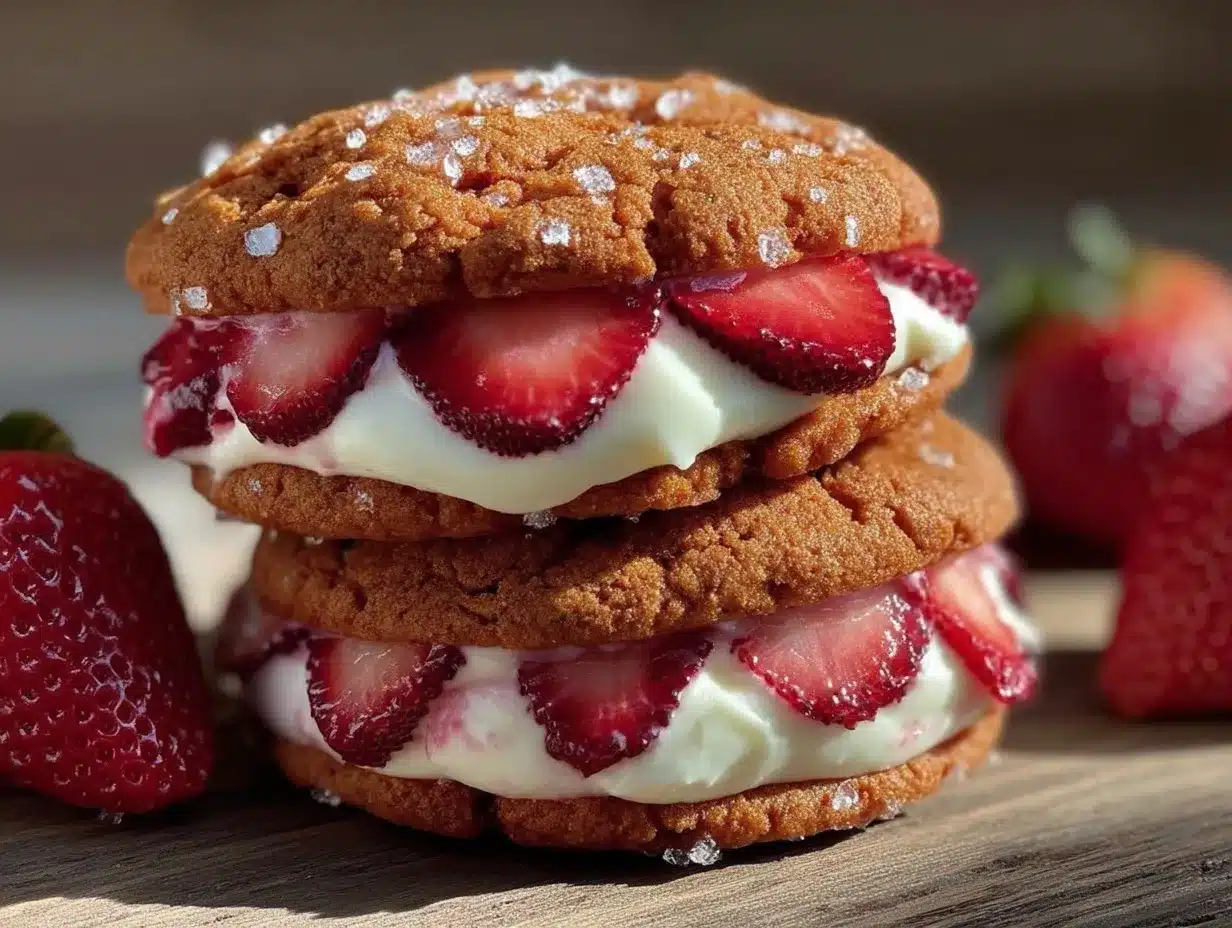 fluffy strawberry shortcake cookies preparation steps