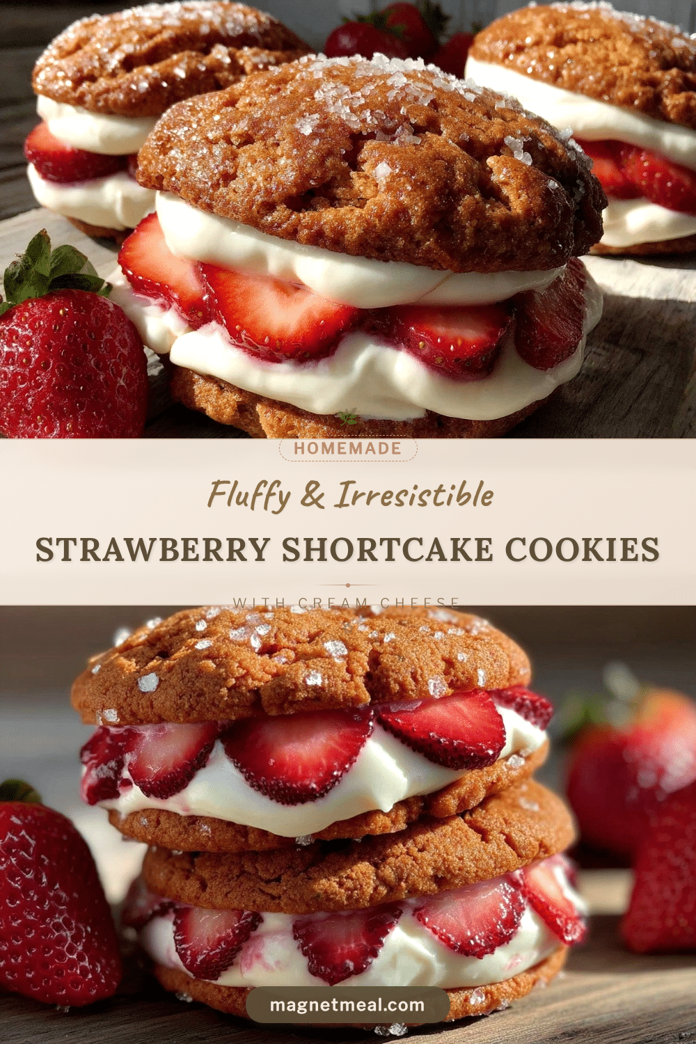 fluffy strawberry shortcake cookies recipe