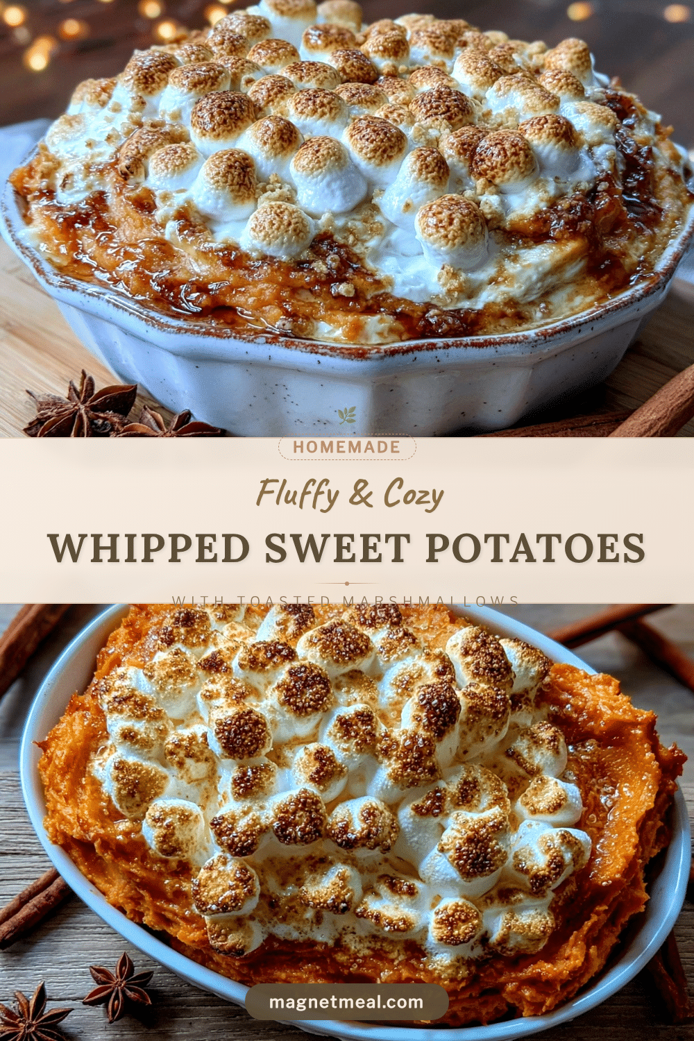 fluffy whipped sweet potatoes recipe