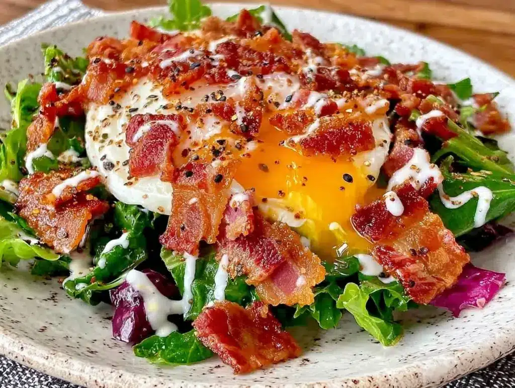 fresh dandelion green salad - featured image