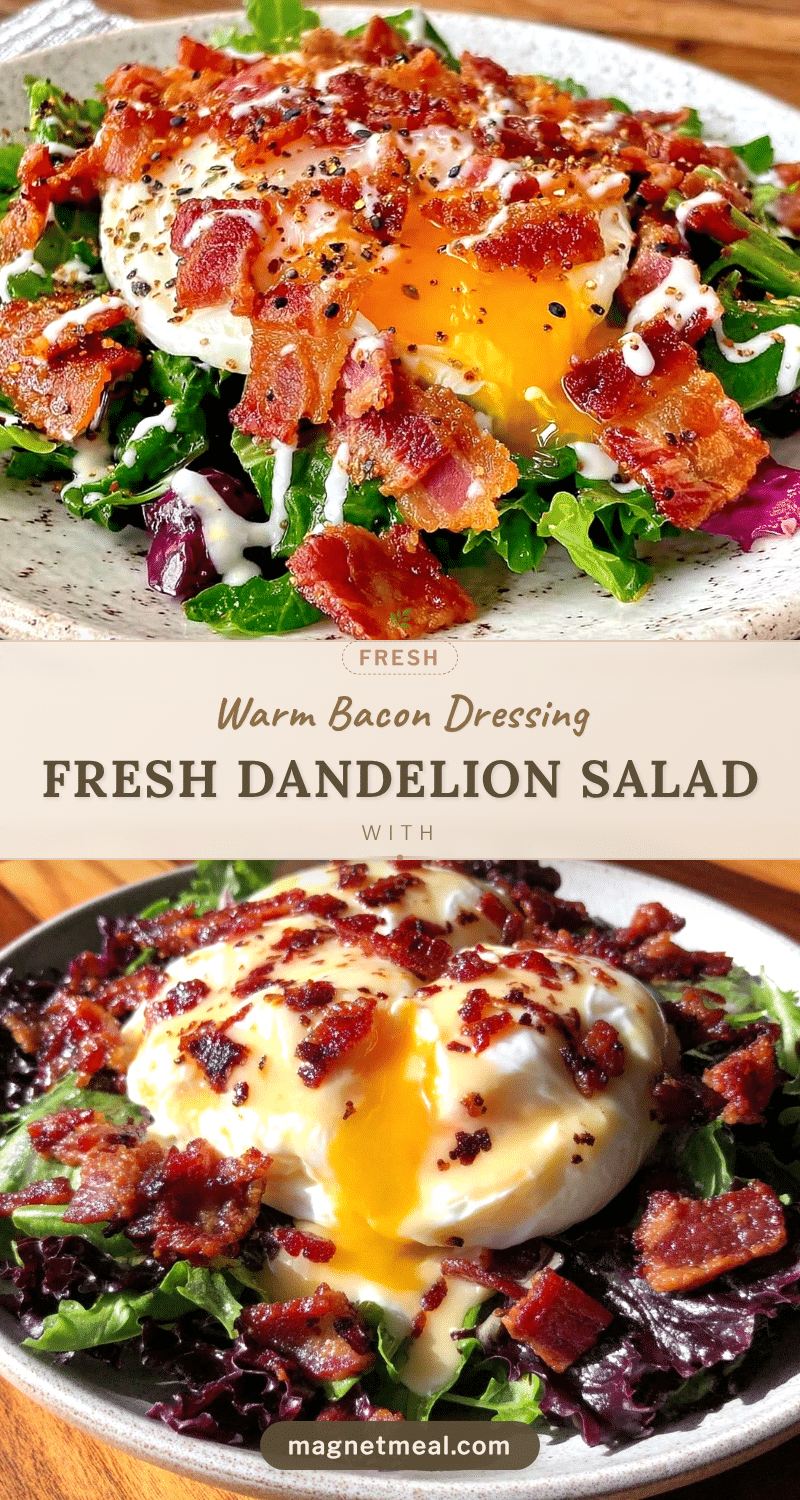 fresh dandelion green salad recipe
