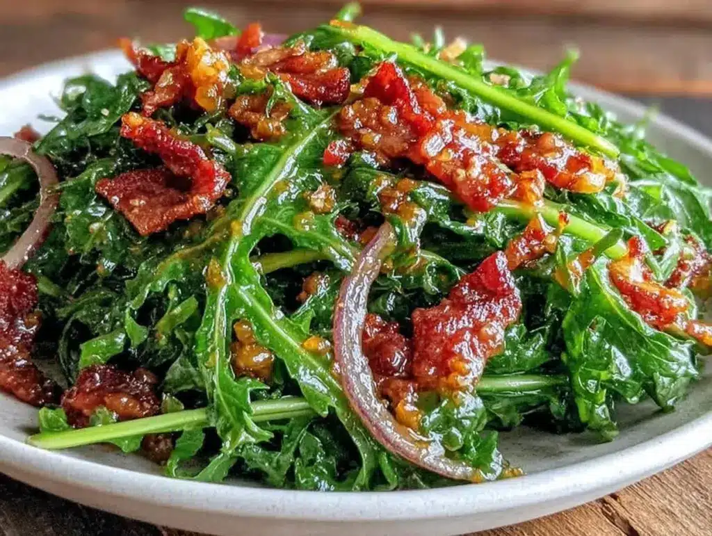 fresh dandelion greens salad - featured image