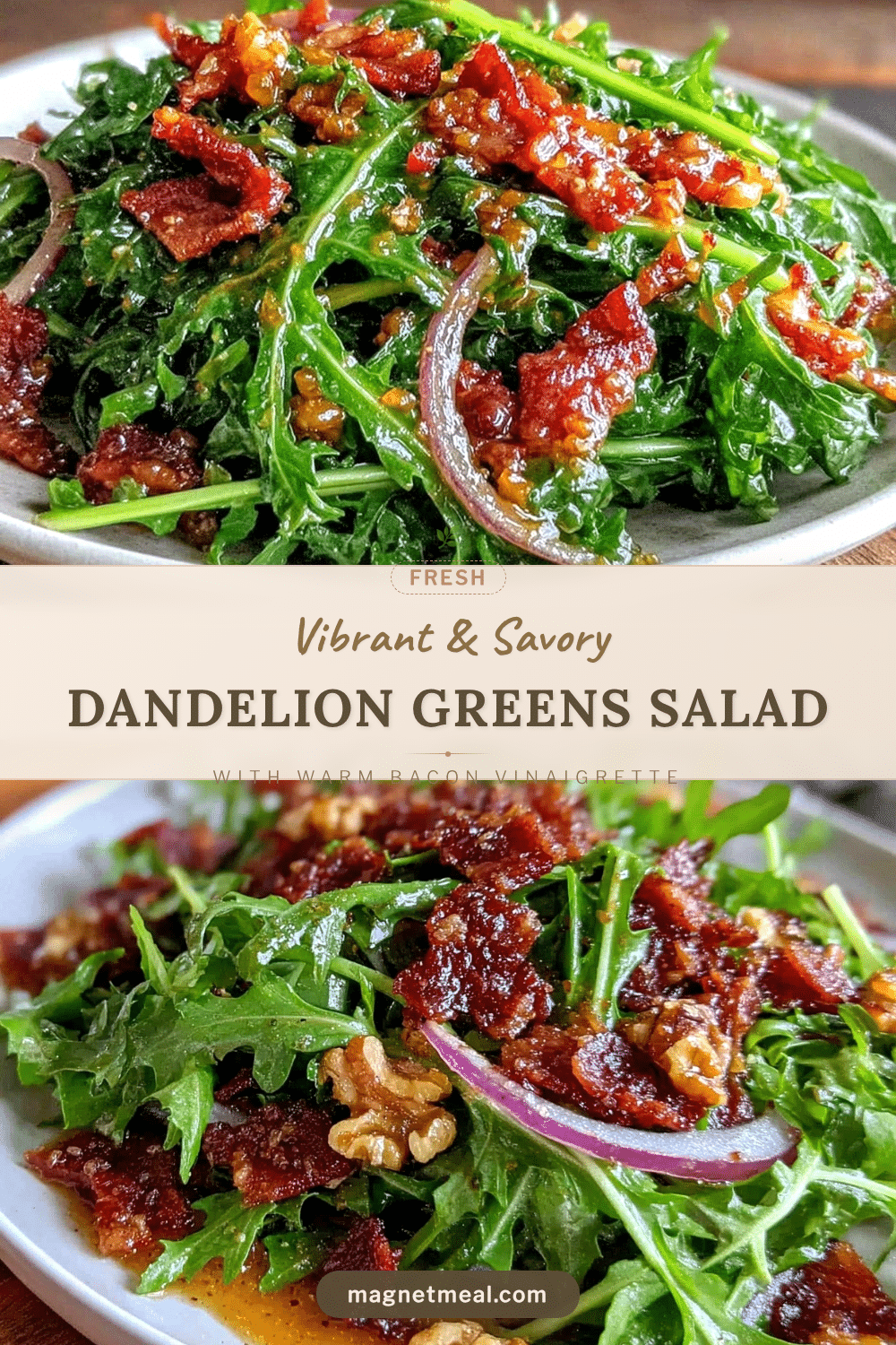 fresh dandelion greens salad recipe