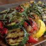 fresh grilled vegetable platter - featured image