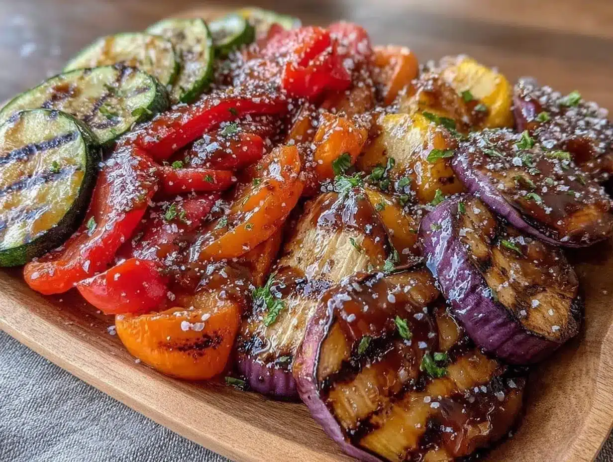 fresh grilled vegetable platter preparation steps