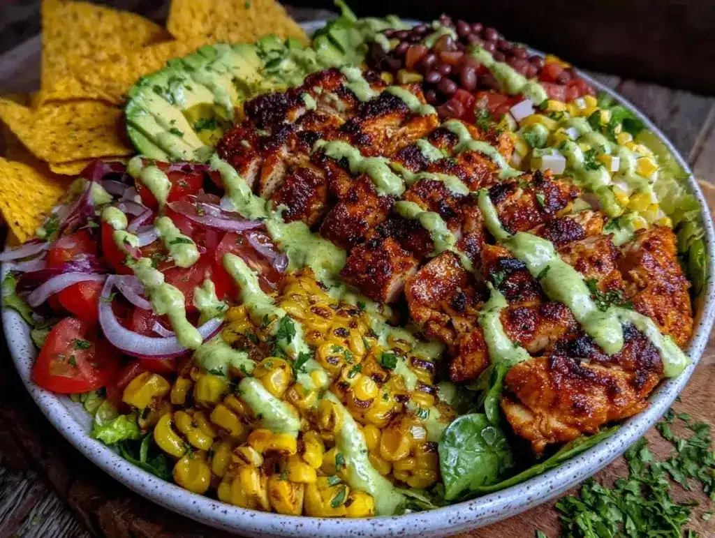 fresh southwest chicken salad - featured image
