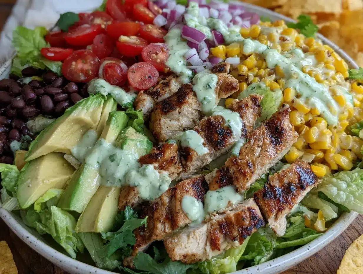fresh southwest chicken salad preparation steps