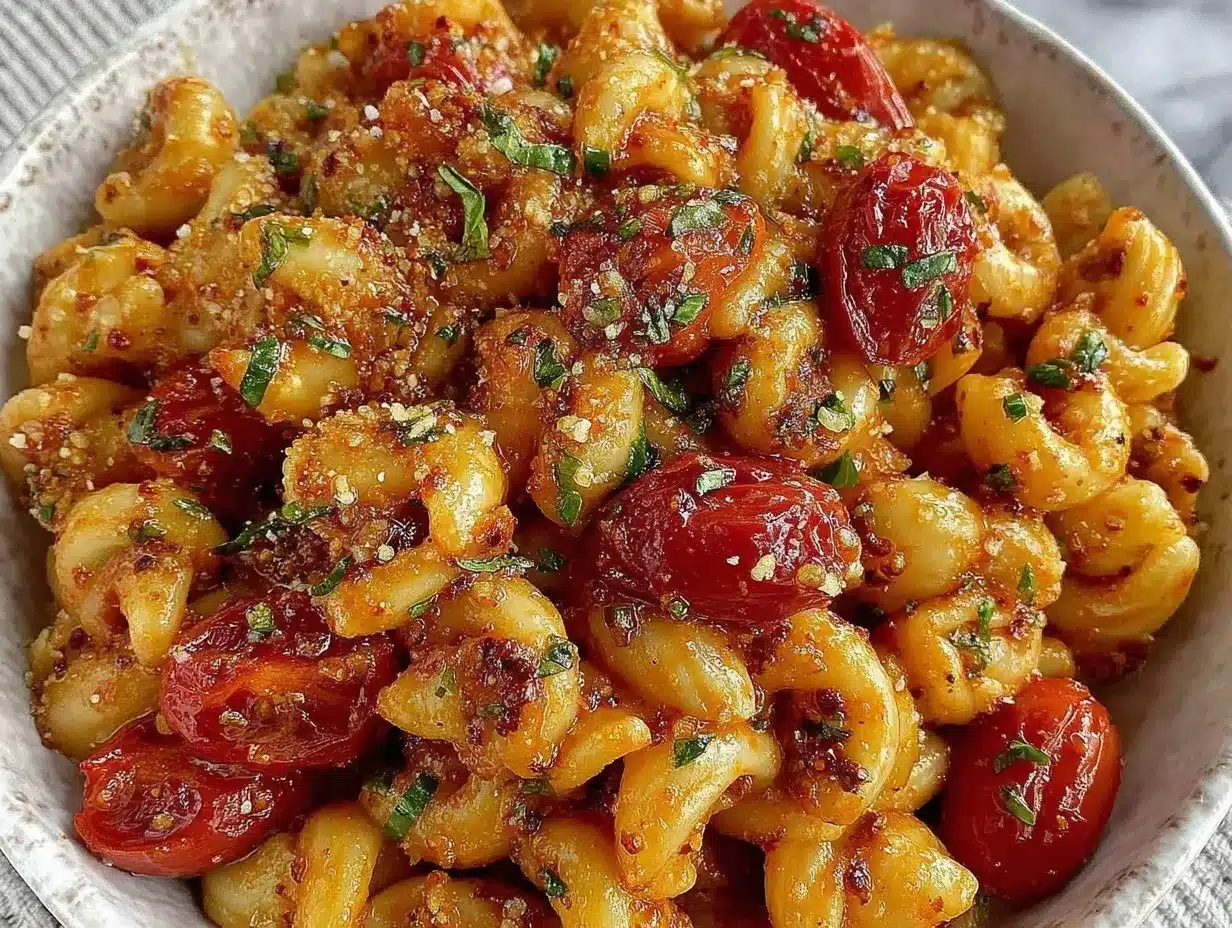 fresh summer tomato bruschetta pasta preparation steps