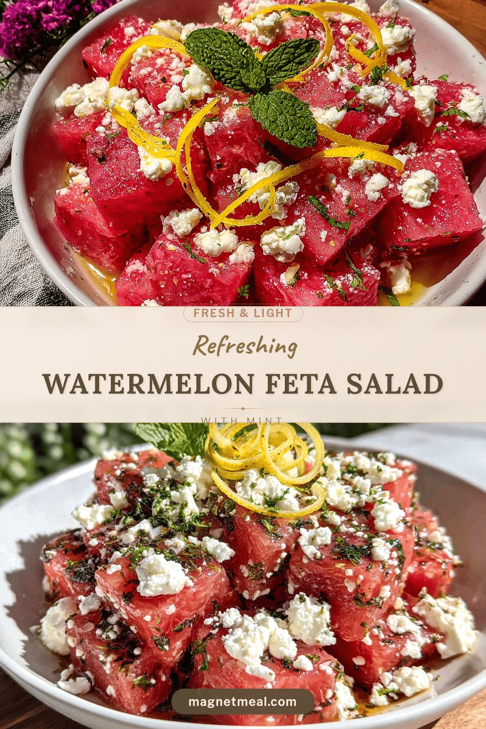 fresh watermelon feta salad recipe