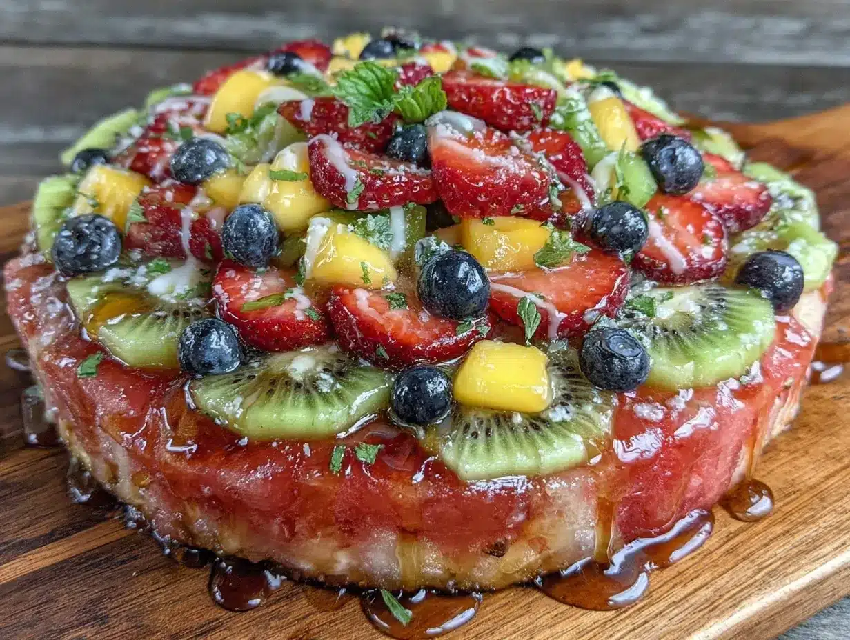 fresh watermelon pizza recipe preparation steps