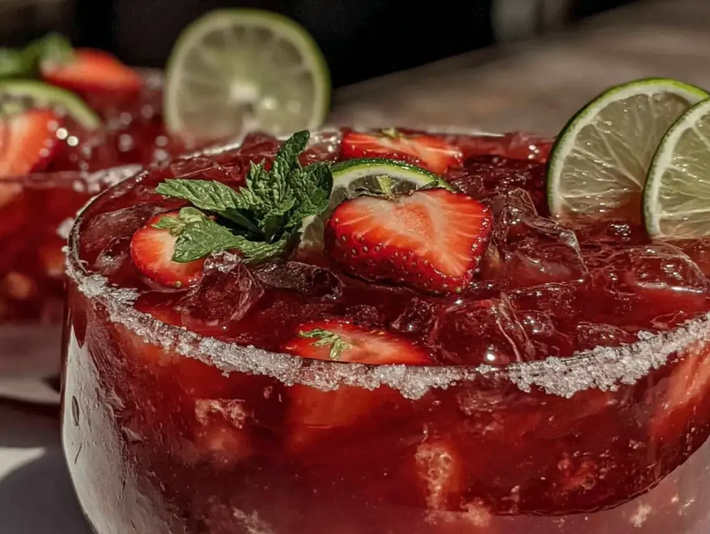 frozen strawberry daiquiri slush - featured image