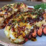 garlic butter grilled lobster tails - featured image